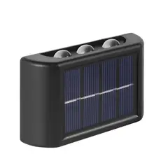 VATYERTY - Lámpara montada en pared cuadrado para exterior Blanco 8led