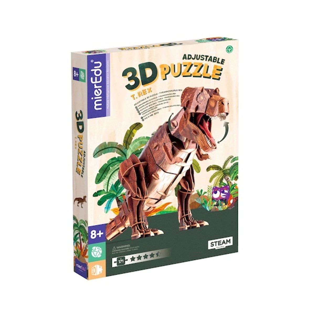 MIEREDU - Puzzle Eco 3D Tiranosaurios Rex
