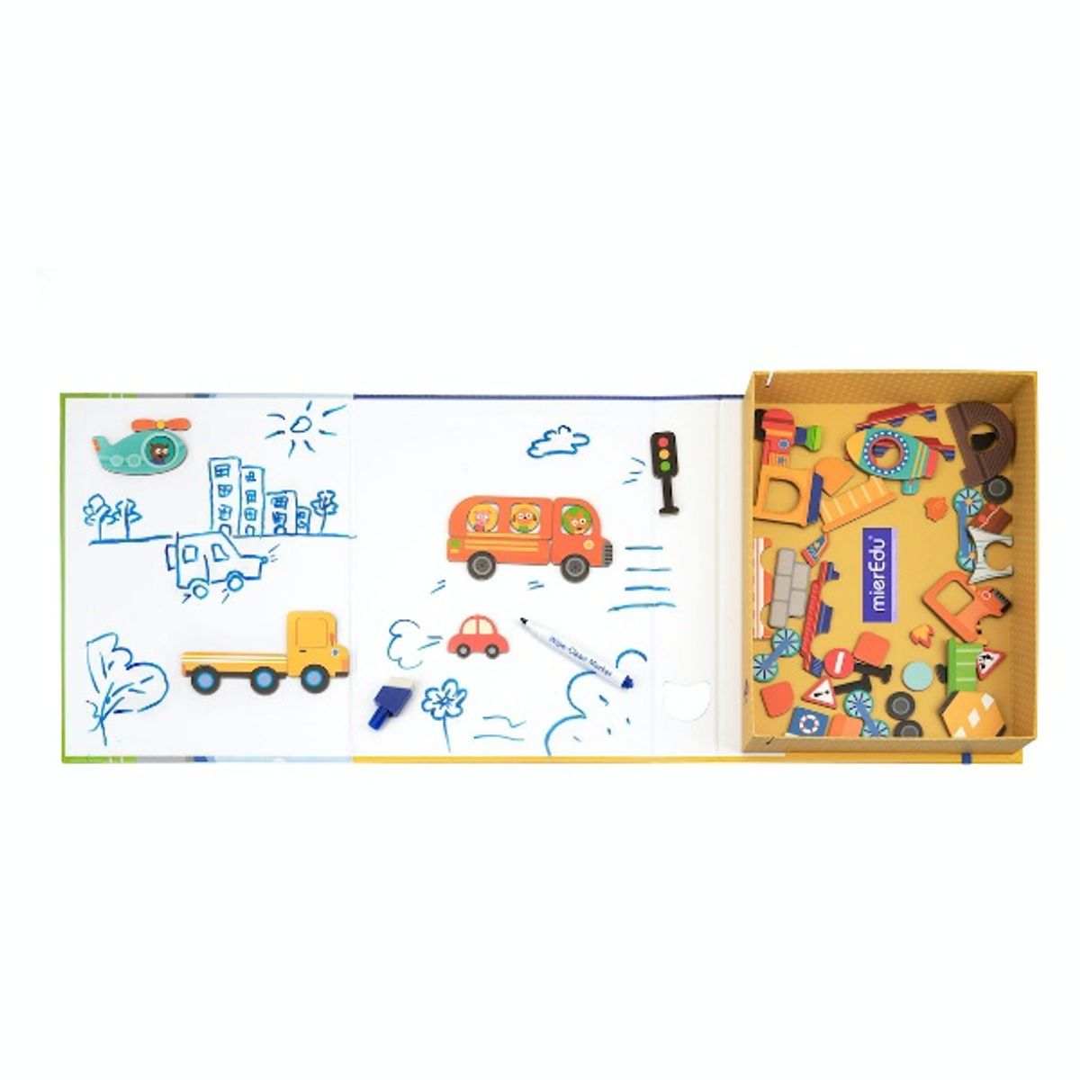 MIEREDU - Juego y Arte Magnetico Vehiculos