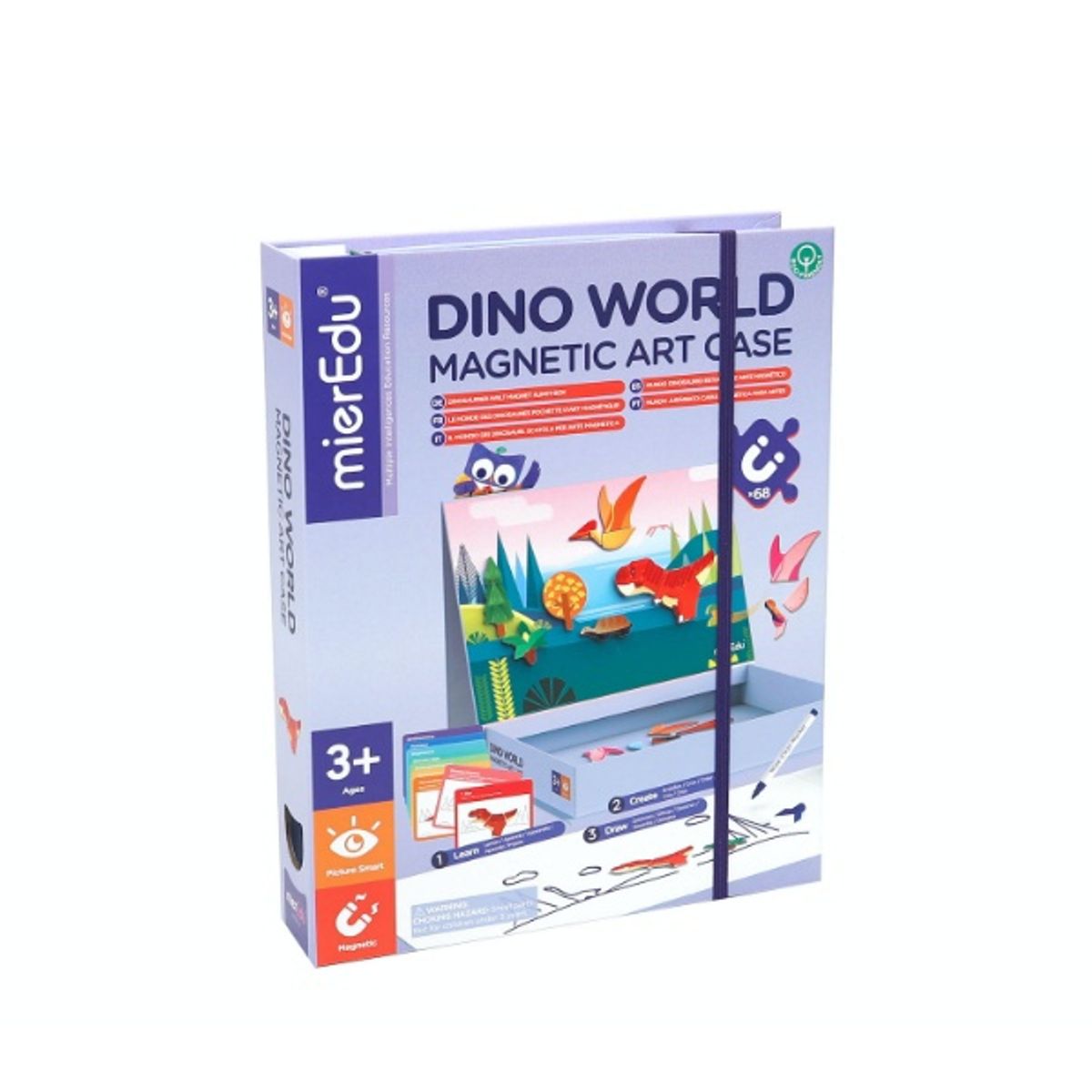 MIEREDU - Juego y Arte Magnetico Mundo Dinosaurios