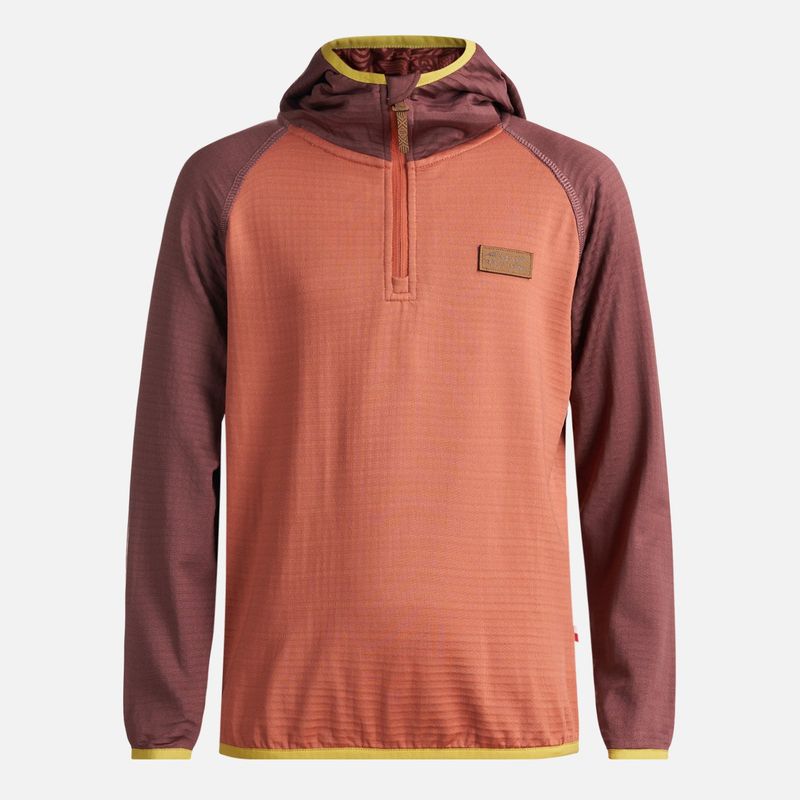 HAKA HONU - Poleron Unisex Taina poki Terracota Haka Honu