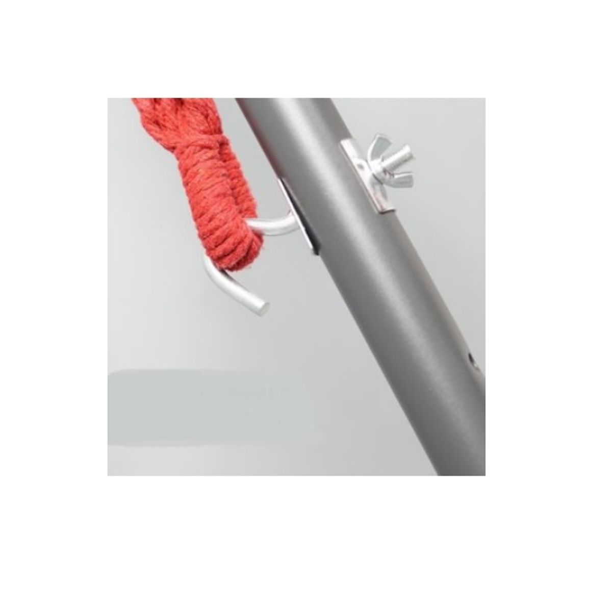 GENERICO - Hamaca Con Soporte Acero Estuche Rojo con Rayas