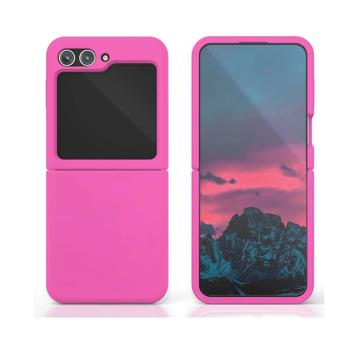 JOIGO - Carcasa Para Samsung Z Flip 5 Goma Fucsia