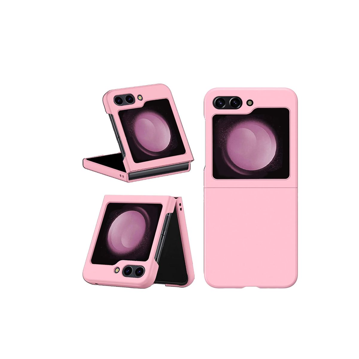 JOIGO - Carcasa Para Samsung Z Flip 5 Goma Rosado.