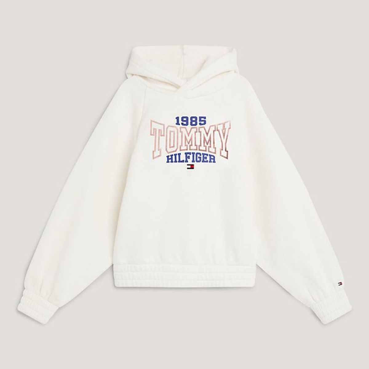 TOMMY HILFIGER - Polerón Con Logo Varsity Blanco Niña Tommy Hilfiger
