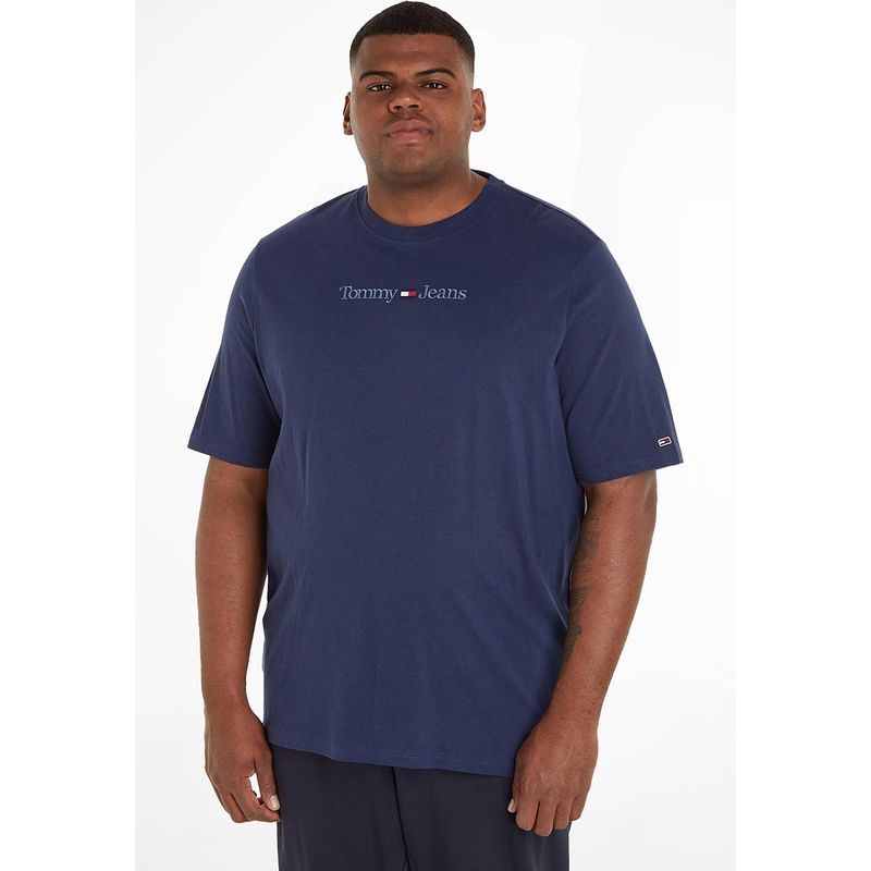 TOMMY HILFIGER - Polera Plus Regular Fit Azul Tommy Jeans.