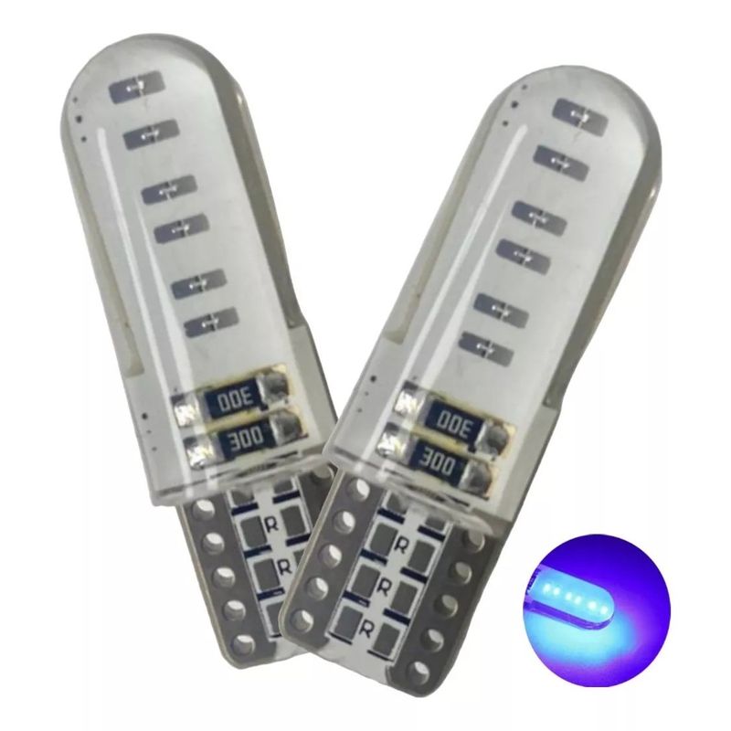 GENERICO - X2 Ampolleta Cola De Pescado Led Ampolleta Auto Luz Led T10