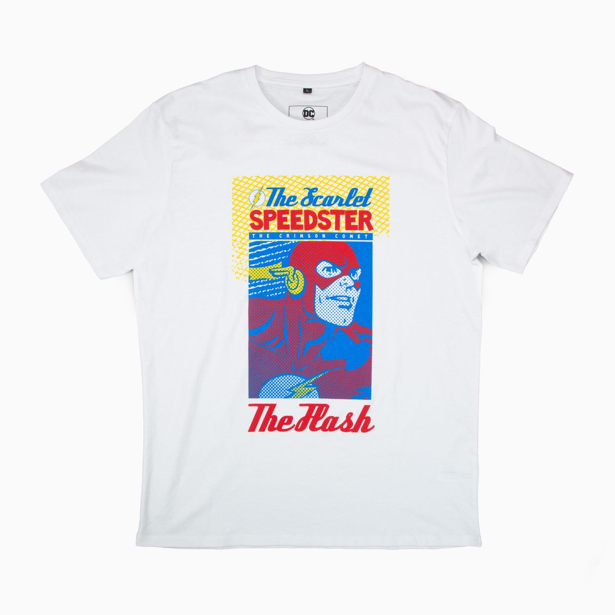 DC COMICS - Polera Hombre YOU The Flash Caratula Blanco