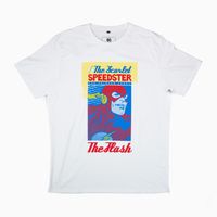 Polera Hombre YOU The Flash Caratula Blanco