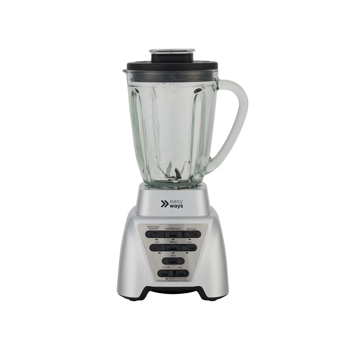 EASYWAYS - Licuadora Ultra Silver Gran capacidad 1,75L + vaso to go