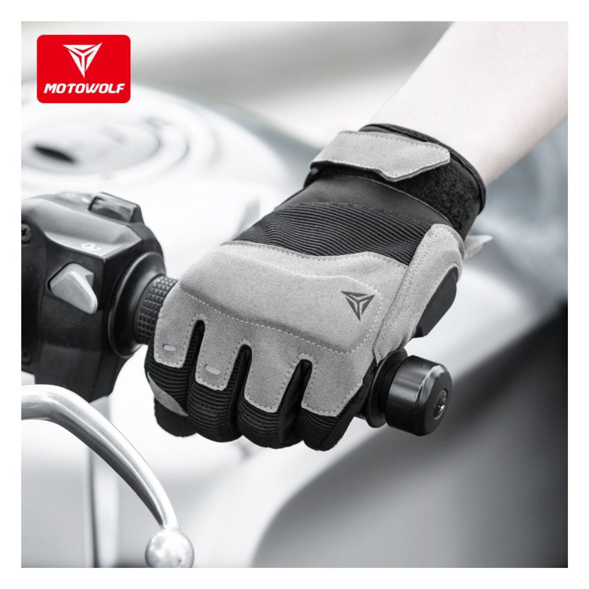 MOTOWOLF - Guantes Para Moto Táctiles Deportivos Motowolf 0325