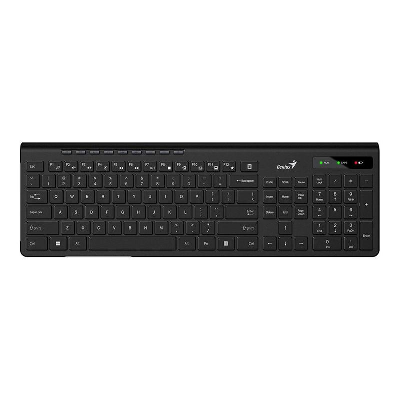 GENIUS - TECLADO ESP. WIRELESS SLIMSTAR 7230, ERGONÓM., 9 KEYS, BOTON GENIUS