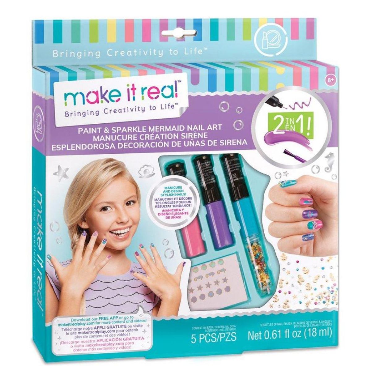 MAKE IT REAL - Pinta Uñas Make It Real Sirenas