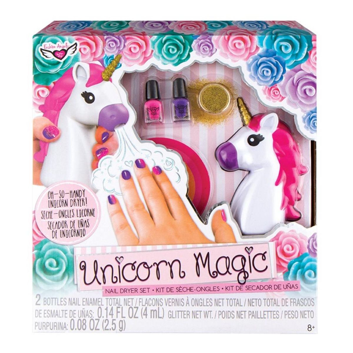 FASHION ANGELS - Pinta Uñas con Secador de Unicornio Fashion Angels
