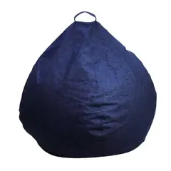 GENERICO - Funda Pouf Pera Infantil Azul Omega Sin Relleno 60x50x50 Máxima Design