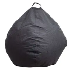 GENERICO - Funda Pouf Pera Infantil Grafito Sin Relleno 60x50x50 Máxima Design