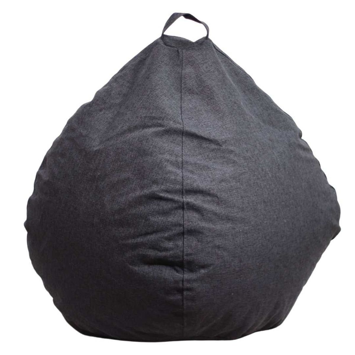 GENERICO - Funda Pouf Pera Grafito Omega Sin Relleno 100x120x120