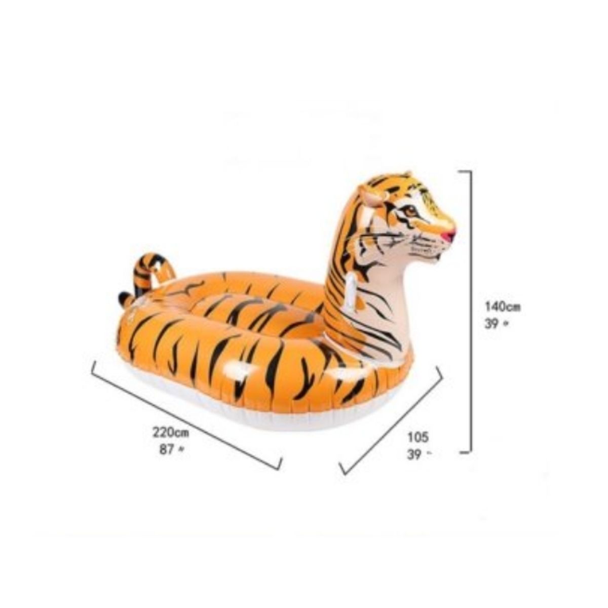 GENERICO - Airmyfun® Flotador Inflable Gigante Natación Piscina de Tigre