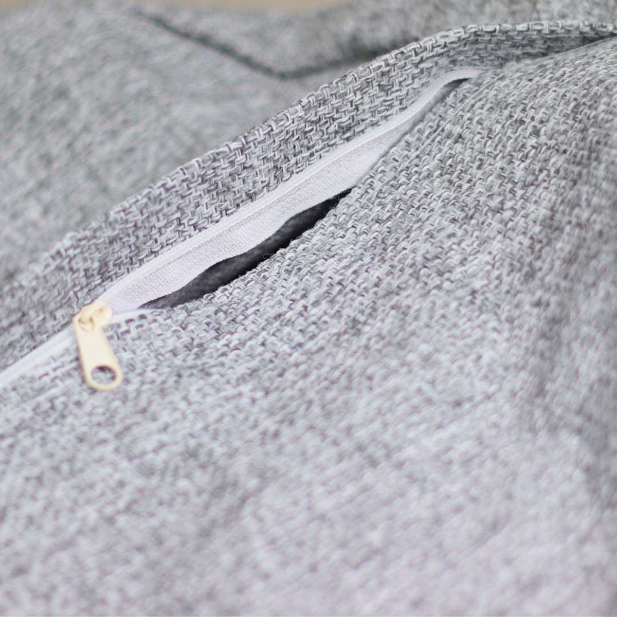 GENERICO - Funda Pouf Pera Infantil Gris Sin Relleno 60x50x50 Màxima Design