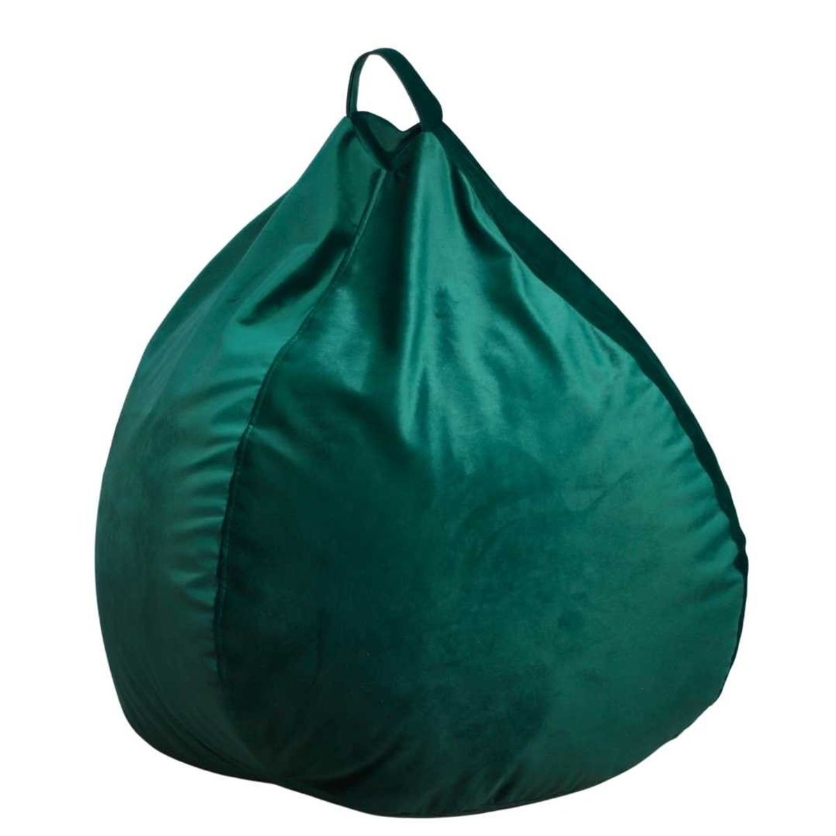GENERICO - Funda Pouf Pera Infantil Verde Botella Sin Relleno 60x50x50