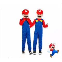 GENERICO - Disfras Mario Bross niño talla 4-6 para niño