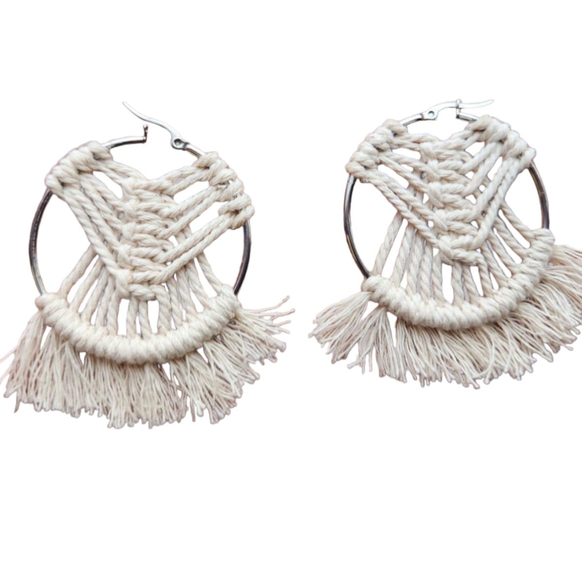 GENERICO - Aros de Macramé Redondos