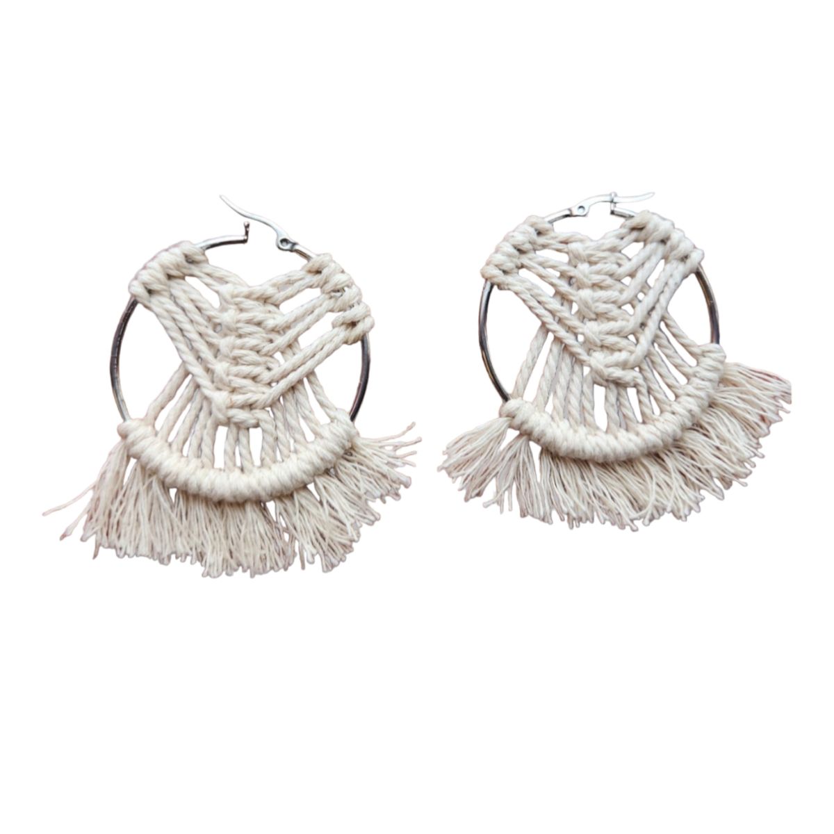 GENERICO - Aros de Macramé Redondos