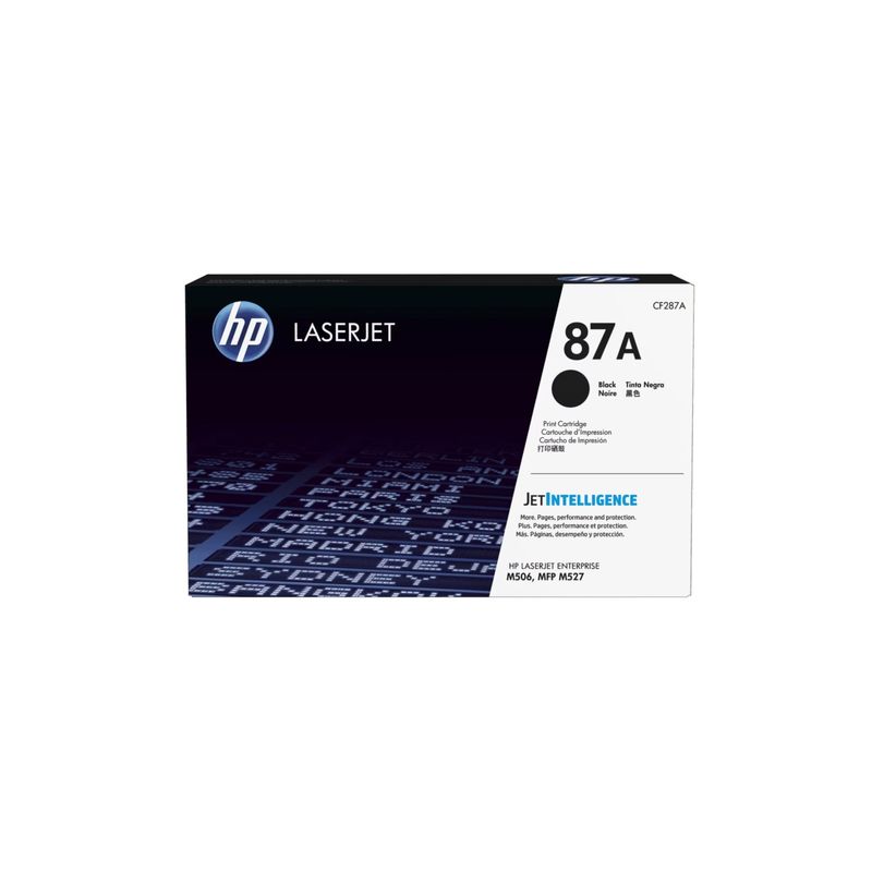 HP - Cartucho de Tóner HP LaserJet 87A 8550 páginas Negro HP