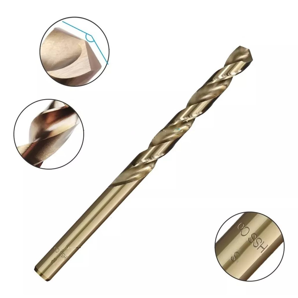 GENERICO - Broca Cobalto 5.2 mm 10pcs Hssm35 Al 5 %