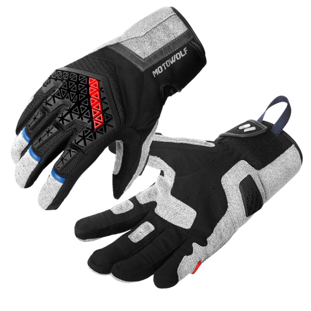 MOTOWOLF - Guantes de Motociclismo Táctiles Deportivos  Motowolf 0338