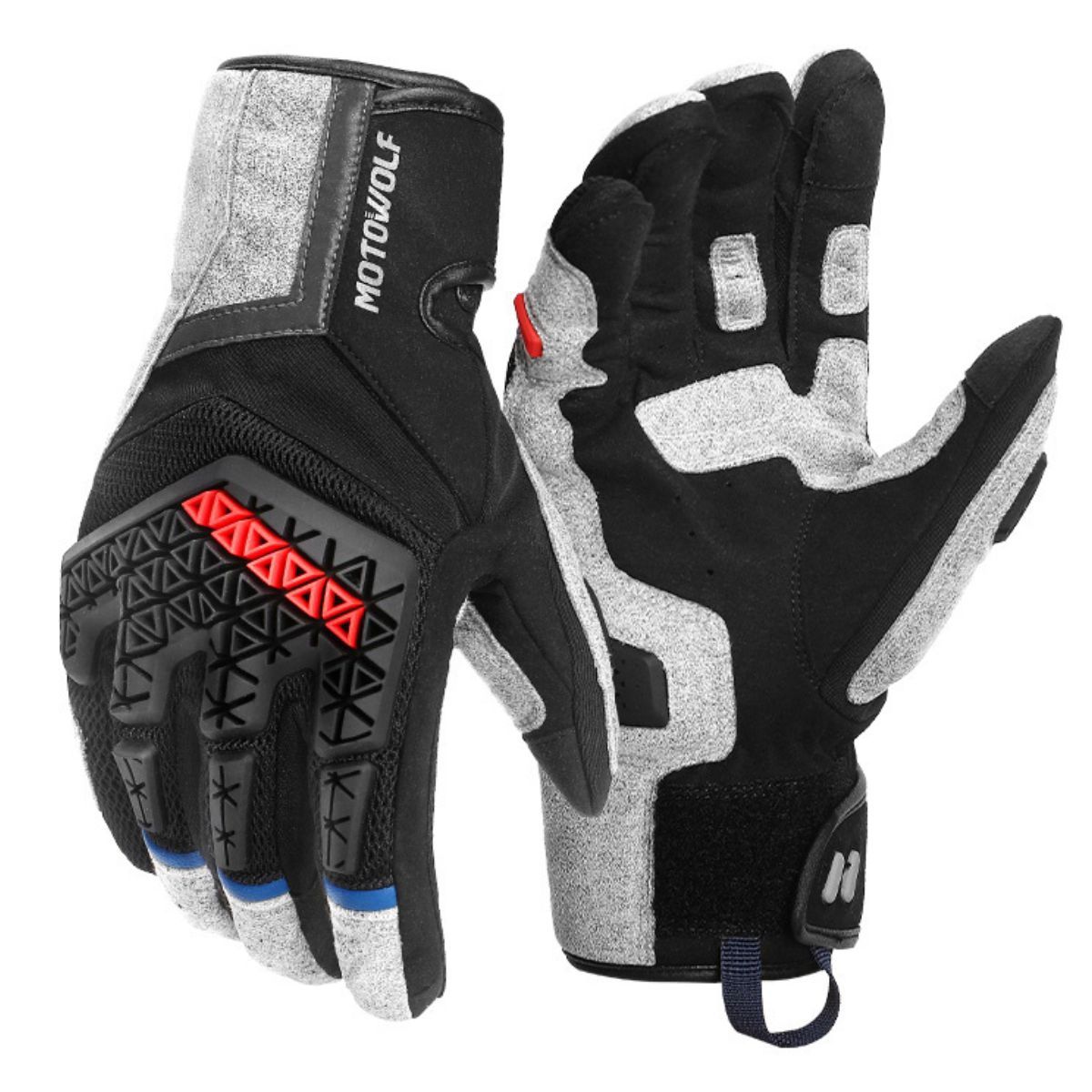 MOTOWOLF - Guantes de Motociclismo Táctiles Deportivos  Motowolf 0338