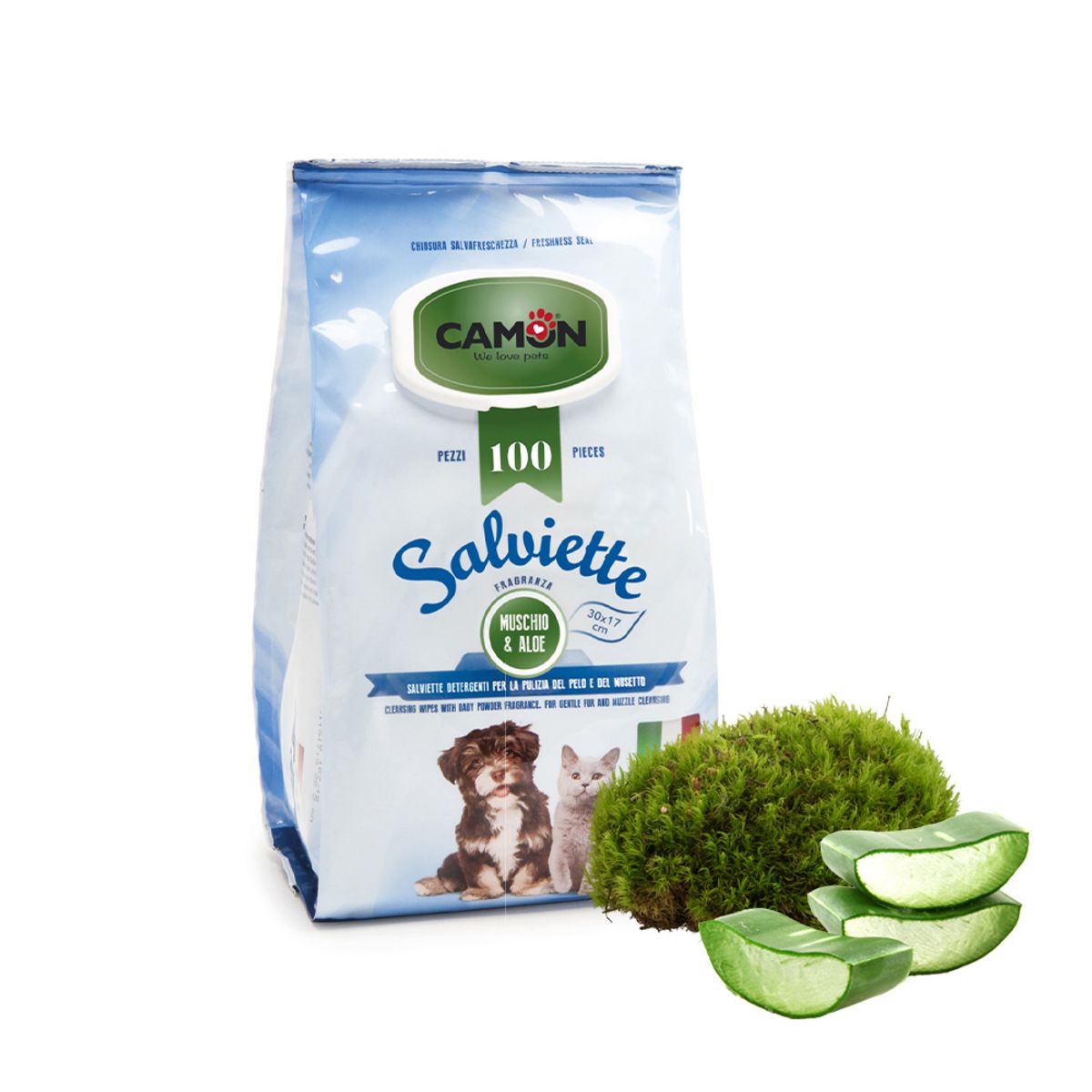 CAMON - Toallitas Humedas Camon Aloe Vera100un