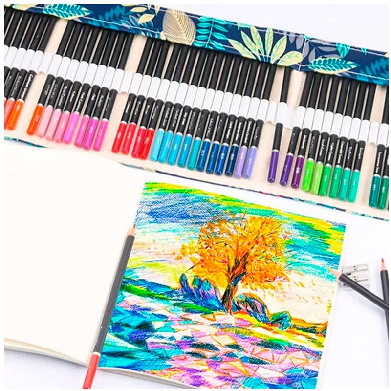 ESHOPANGIE - Juego De Lapices De Colores 76pcs Dibujo Profesional
