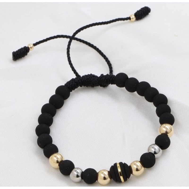 GENERICO - Pulsera Dos Oros  en oro laminado de 18k