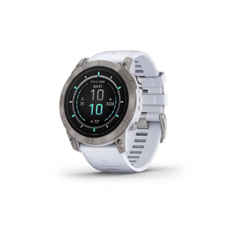 GARMIN - Smartwatch epix Pro (g2) Sapph 51mm Ti w/Whitestone Band GARMIN