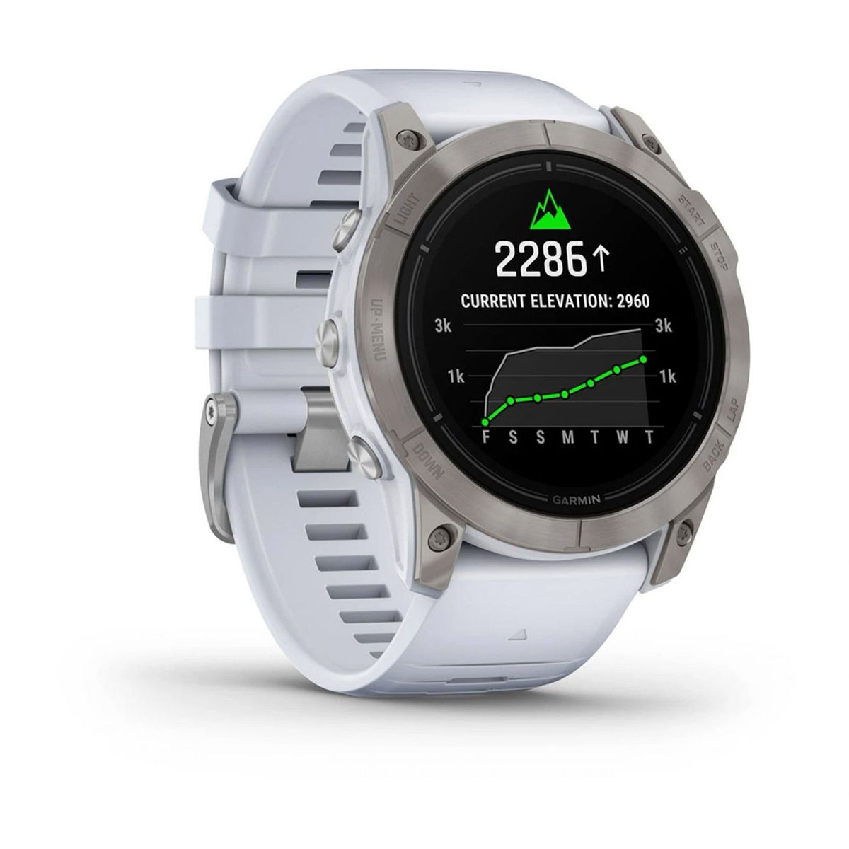 GARMIN - Smartwatch epix Pro (g2) Sapph 51mm Ti w/Whitestone Band GARMIN