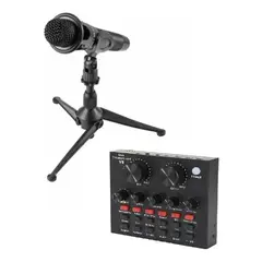 GENERICO - Tarjeta De Sonido En Vivo V8 Micrófono