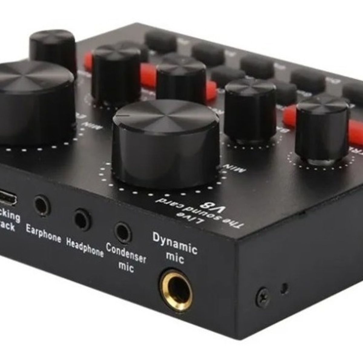 GENERICO - Tarjeta De Sonido En Vivo V8  Micrófono