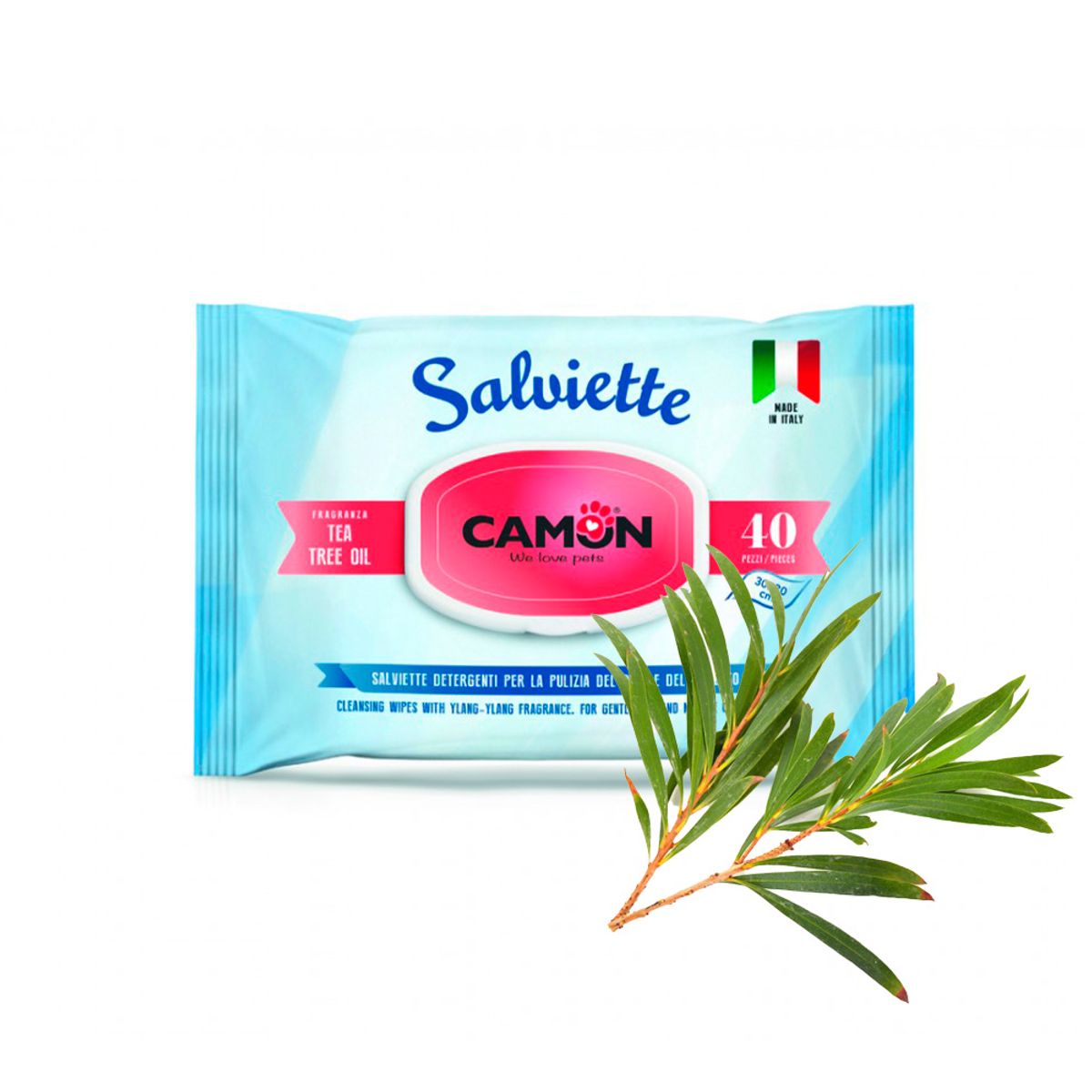 CAMON - Toallitas Humedas Camon Tea Tree Oil 40Un