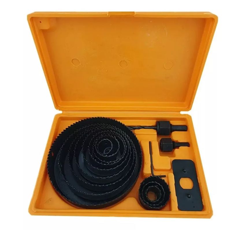 GENERICO - Juego Hoja Broca Sierra Copa Para Madera 16 Piezas Toolmak