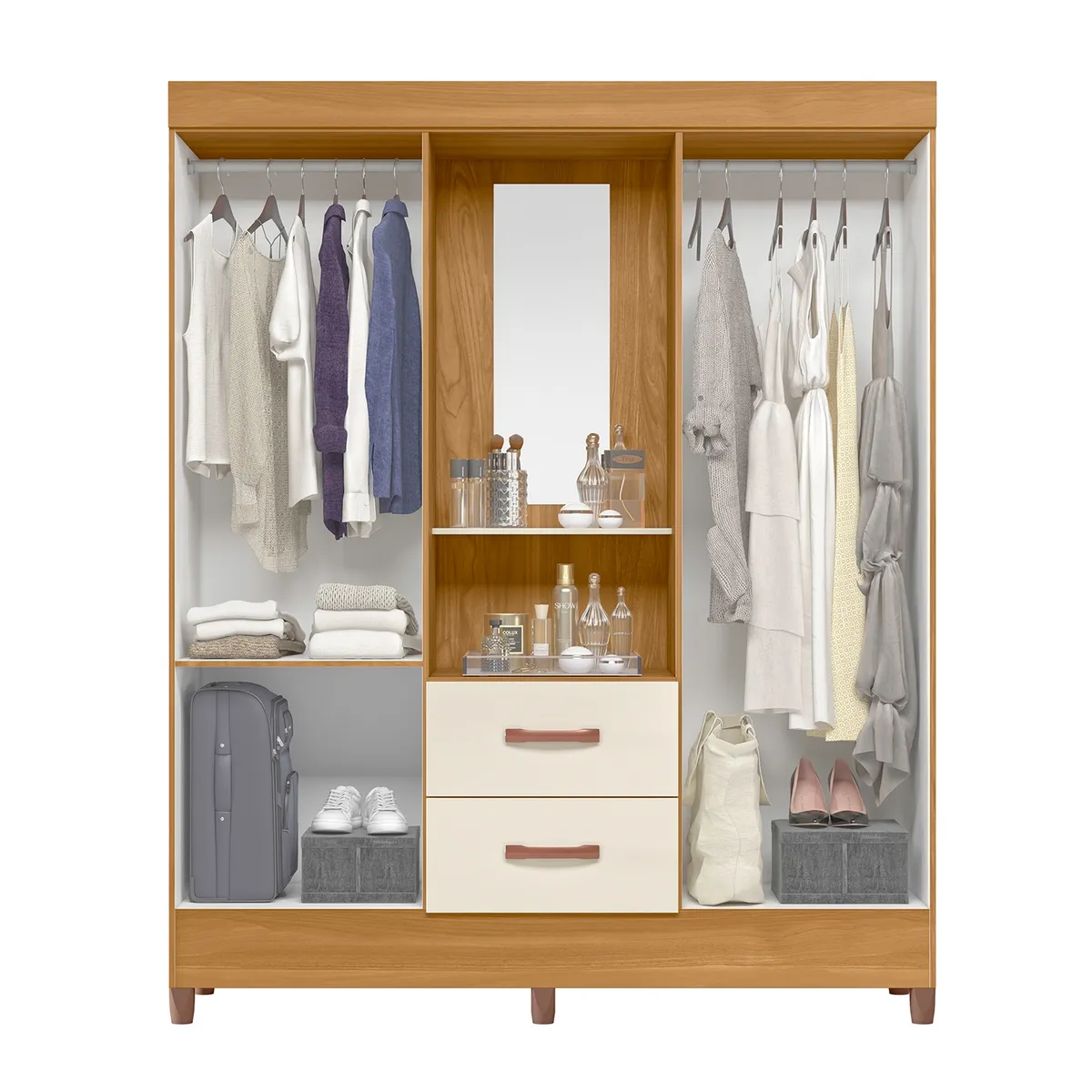 VEKKAHOME - Closet Mobi Capelina 4P 2C