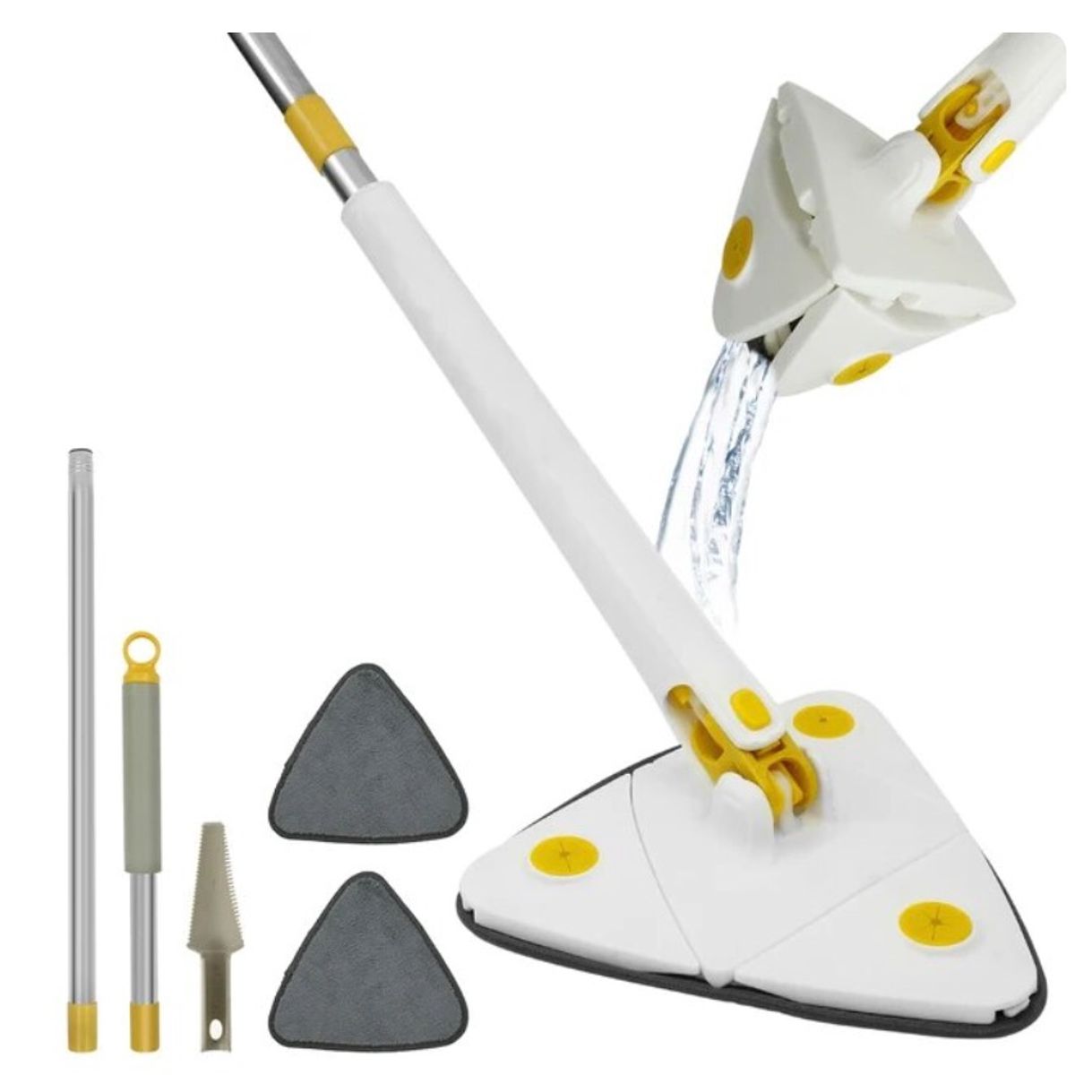 GENERICO - Escoba Mopa Multifuncional Triangular para Barrer Polvo y Agua