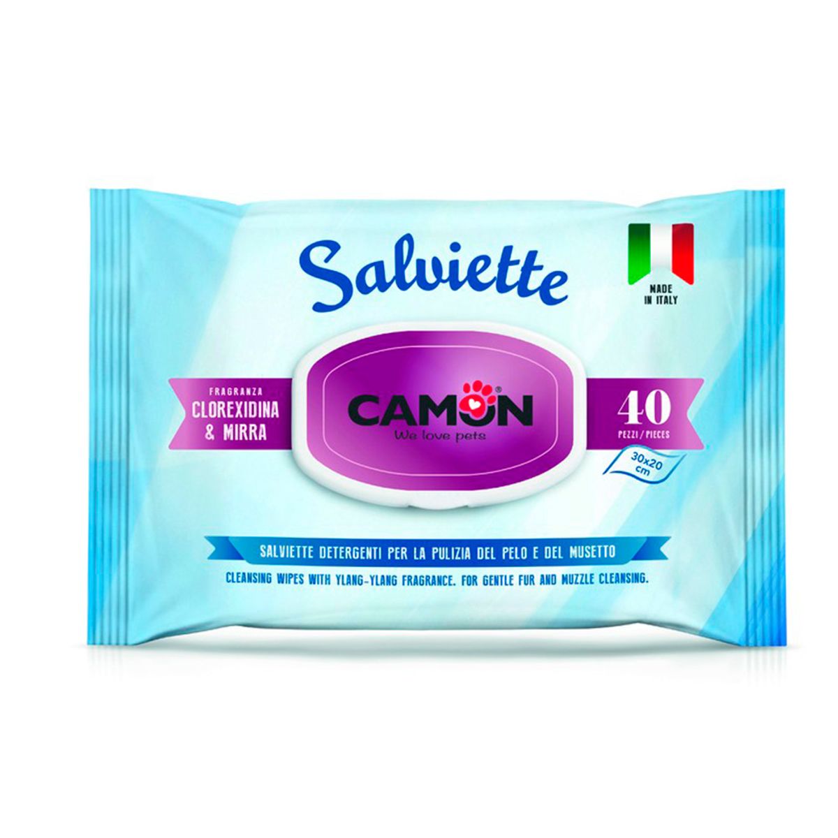 CAMON - Toallitas Humedas Camon Clorhexidina y Mira 40Un