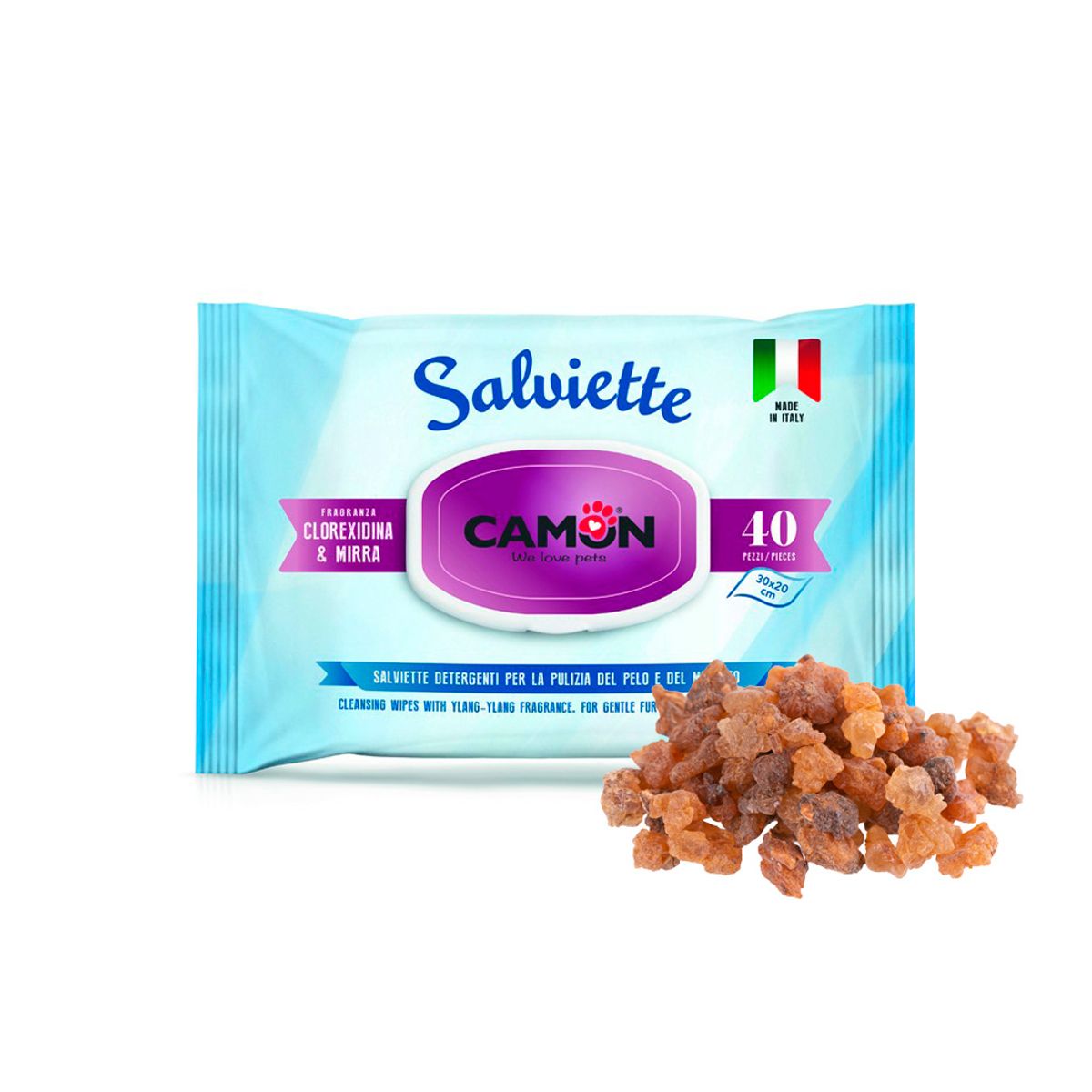 CAMON - Toallitas Humedas Camon Clorhexidina y Mira 40Un