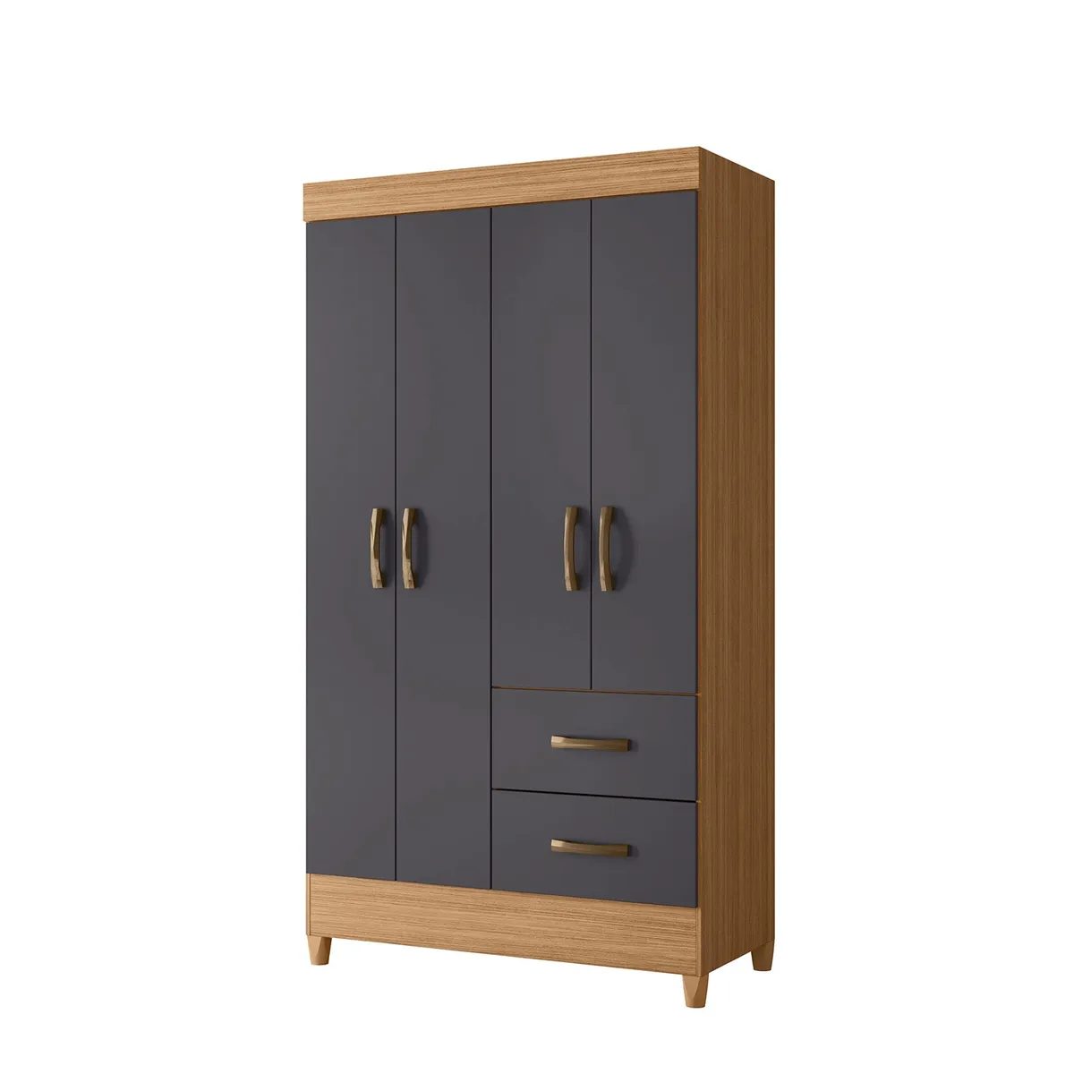 VEKKAHOME - CLOSET 4P MOBI GRAPHITE