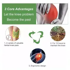 LIKE SHOP - Pack 12 Parches Para Calmar, Eliminar Dolor De Rodilla