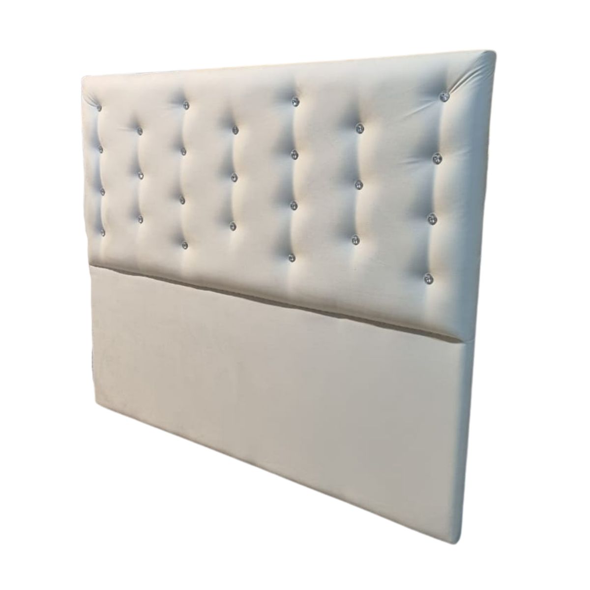 GENERICO - Respaldo 2 Plaza Crudo Felpa Diamante a piso Muebles Rimar