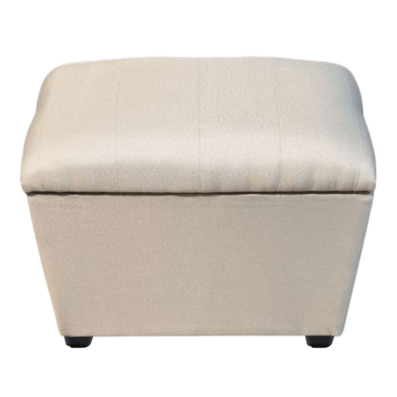 GENERICO - Banqueta Baul Tubular Crudo Lino 60x40x50X40 Rimar