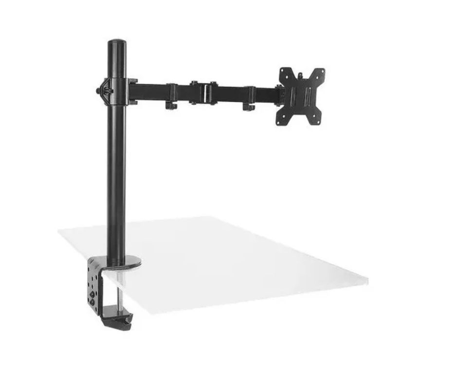 GENERICO Soporte Un Brazo Monitor 13 A 27 Base Ajustable Articulado