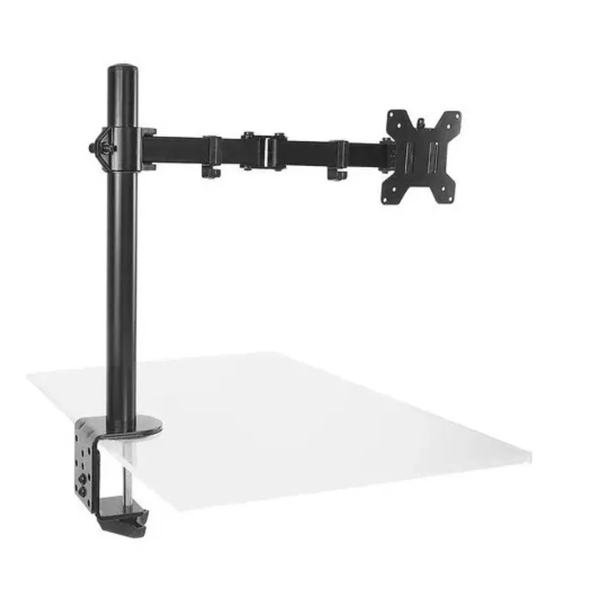 GENERICO - Soporte Un Brazo Monitor 13 A 27 Base Ajustable Articulado